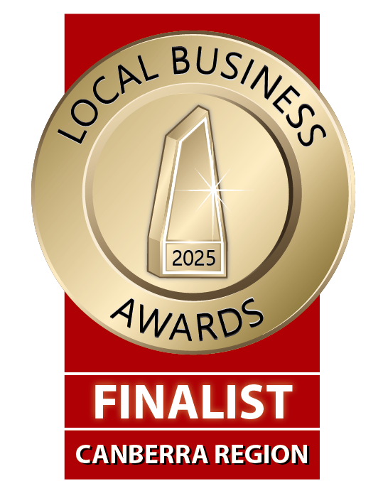Local Business Awards 2025 finalist seal, Canberra Region